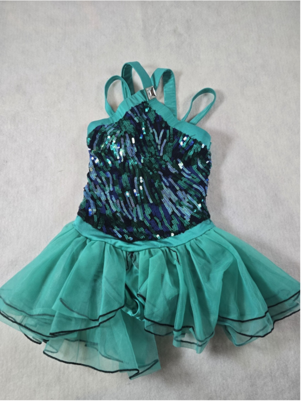 Weissman Blue Sequin Dance Costume MC